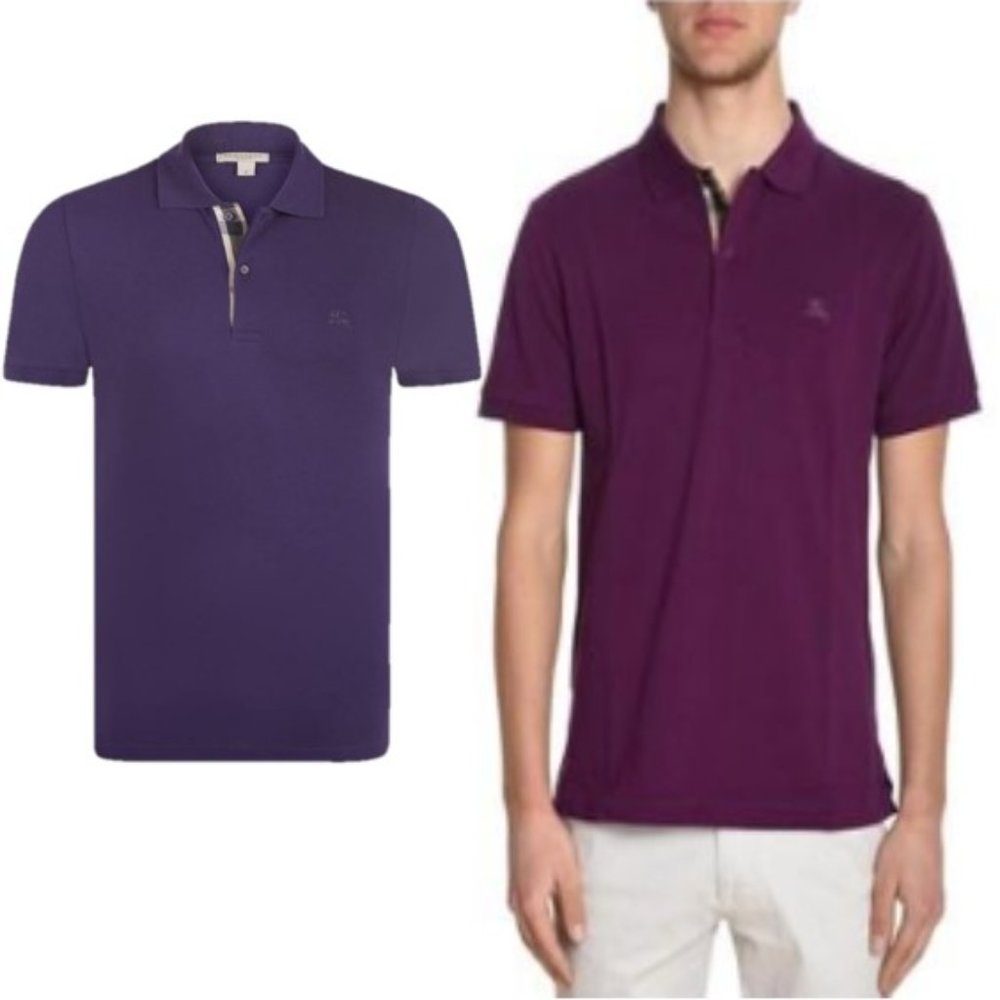 BURBERRY  Hartford Polo Shirt Purple 09/24